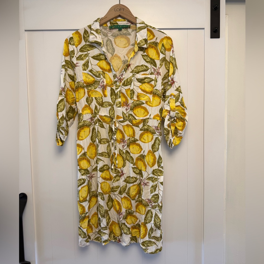 Alex & Parker- Lemon Print Women's Dress